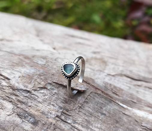 Strieborný Prsteň s Turmalínom