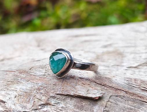 Strieborný Prsteň s Turmalínom