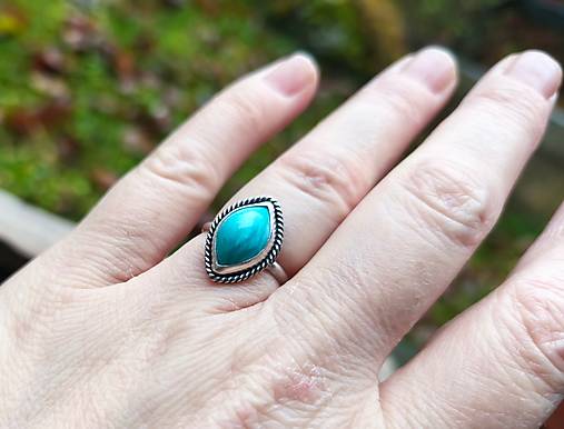 Strieborný Prsteň s Tyrkysom