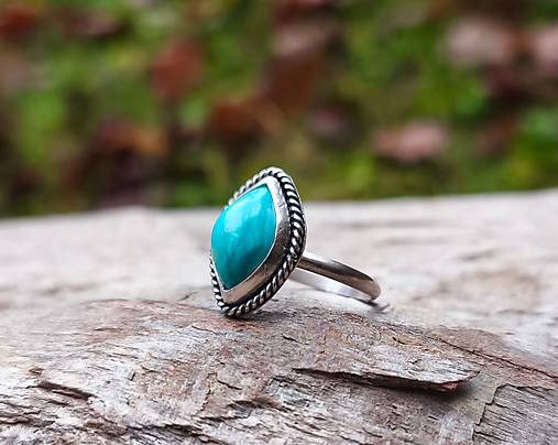 Strieborný Prsteň s Tyrkysom