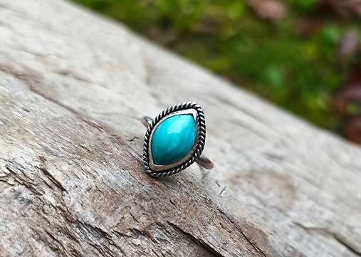 Strieborný Prsteň s Tyrkysom