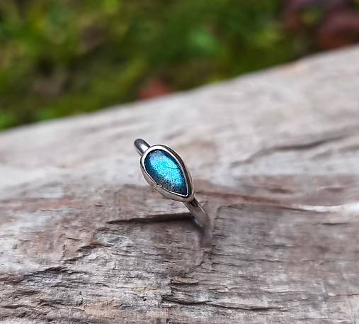 Strieborný Prsteň s Labradoritom