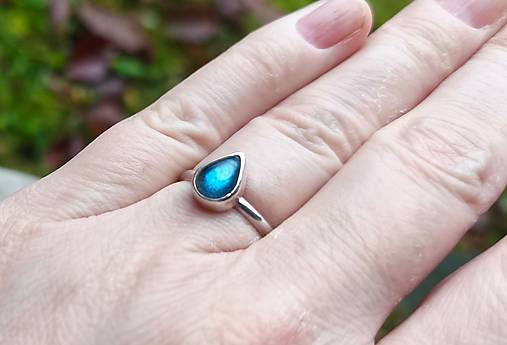 Strieborný Prsteň s Labradoritom