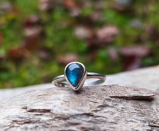 Strieborný Prsteň s Labradoritom