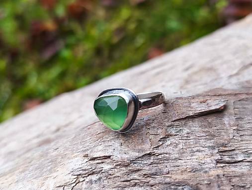 Strieborný Prsteň so Serpentinitom