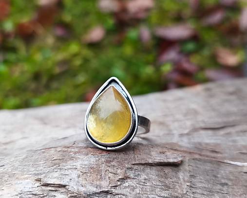 Strieborný Prsteň s Lepidolitom