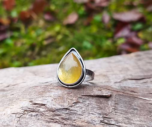 Strieborný Prsteň s Lepidolitom