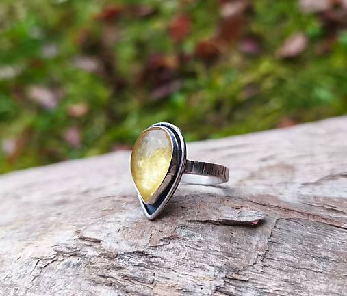 Strieborný Prsteň s Lepidolitom