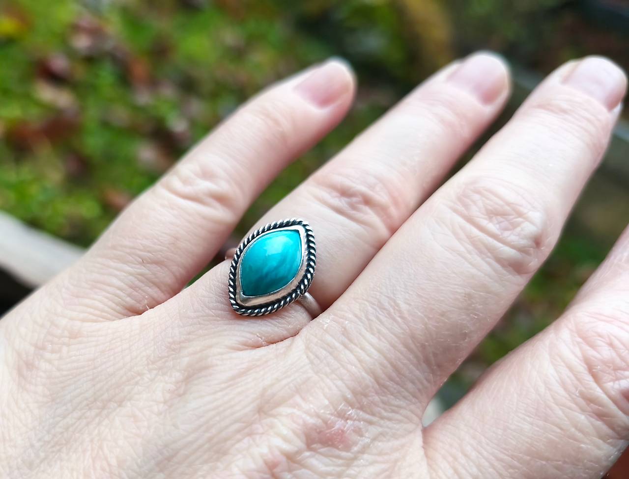 Strieborný Prsteň s Tyrkysom