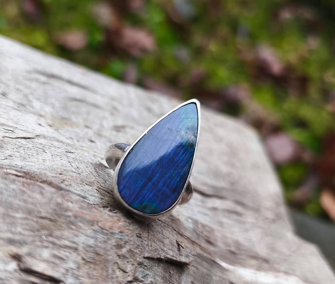 Strieborný Prsteň s Labradoritom
