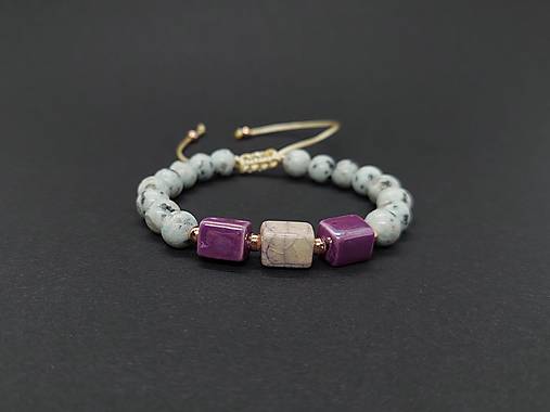 Náramky - Náramok jaspis keramika - 17961634_