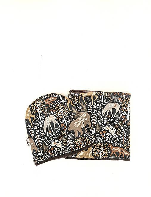 Čiapka/nákrčník na zimu "na čistinke"