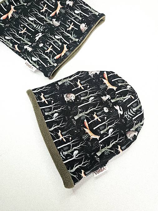 Čiapka/nákrčník na zimu "horou hlbokou"