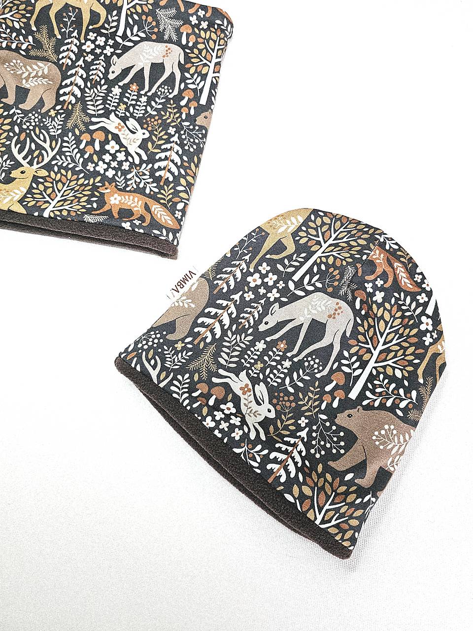 Čiapka/nákrčník na zimu "na čistinke"