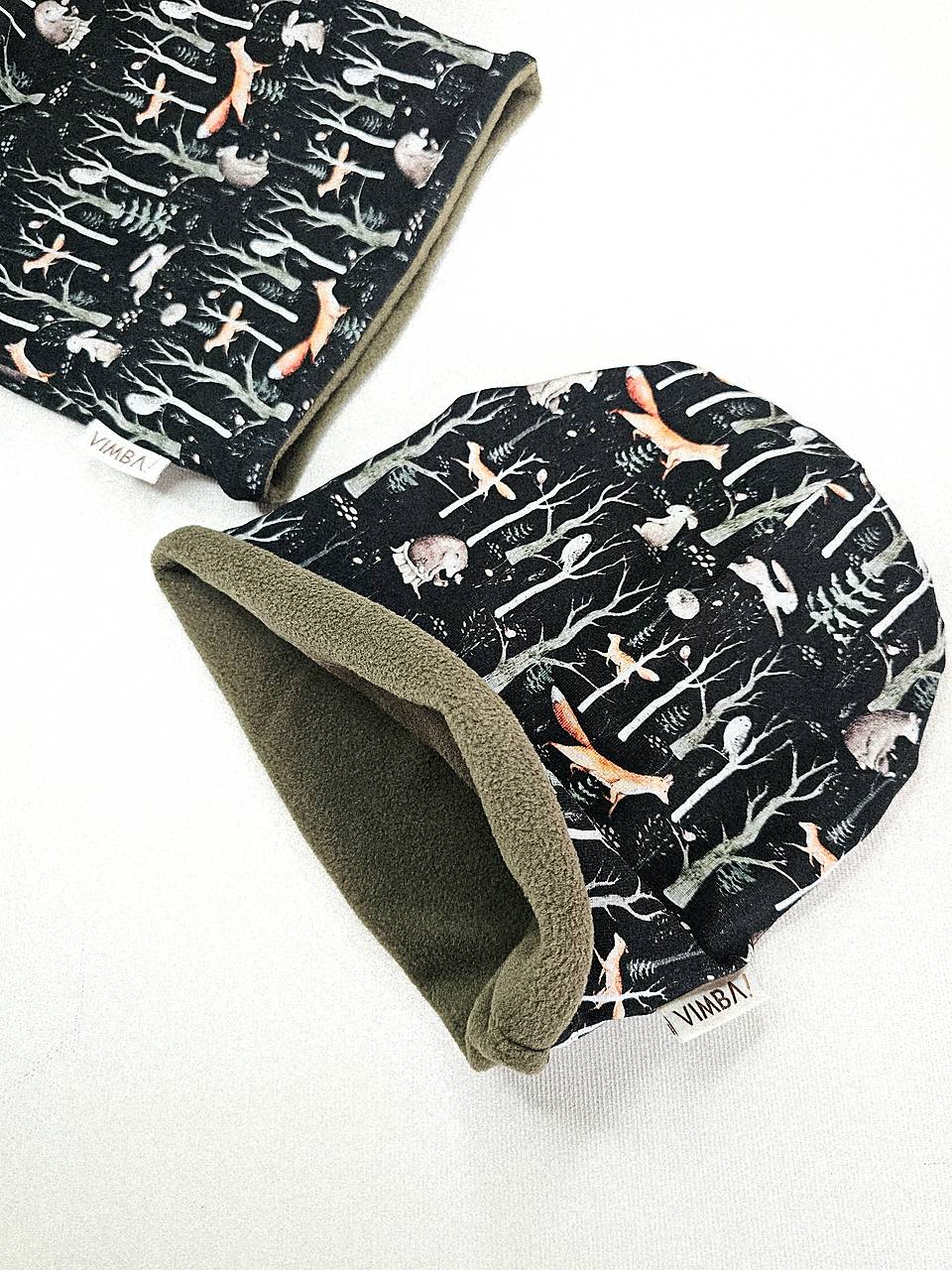 Čiapka/nákrčník na zimu "horou hlbokou"