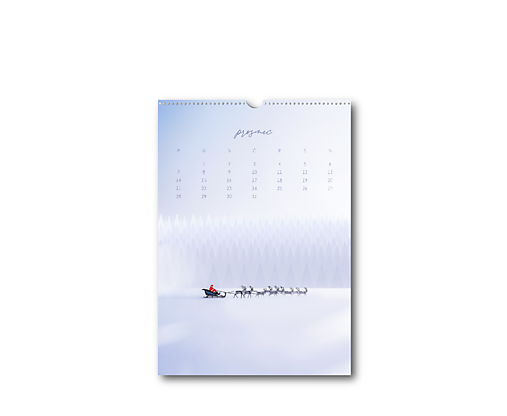 Nástěnný kalendář (2026) s ilustracemi (CZ/SK)