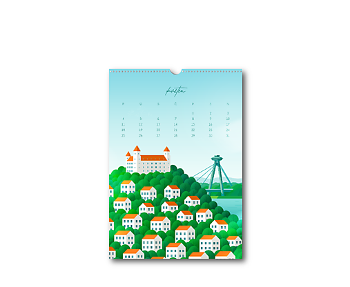 Nástěnný kalendář (2026) s ilustracemi (CZ/SK)