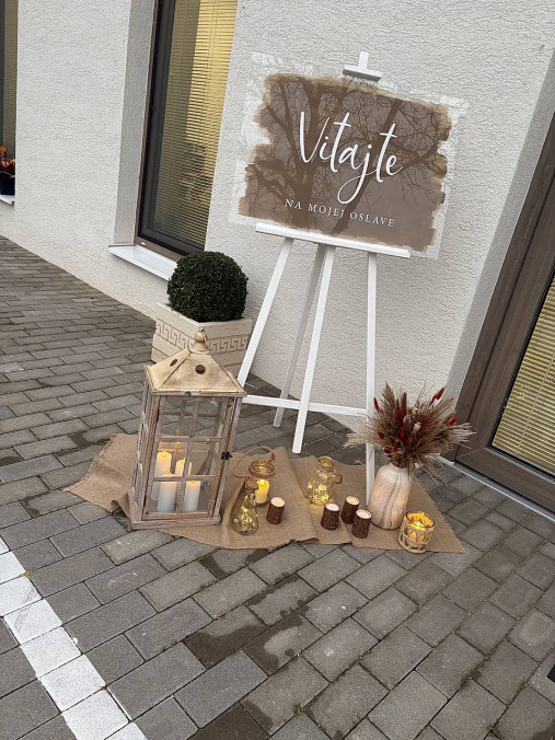 Uvítacia tabuľa - akrylátová