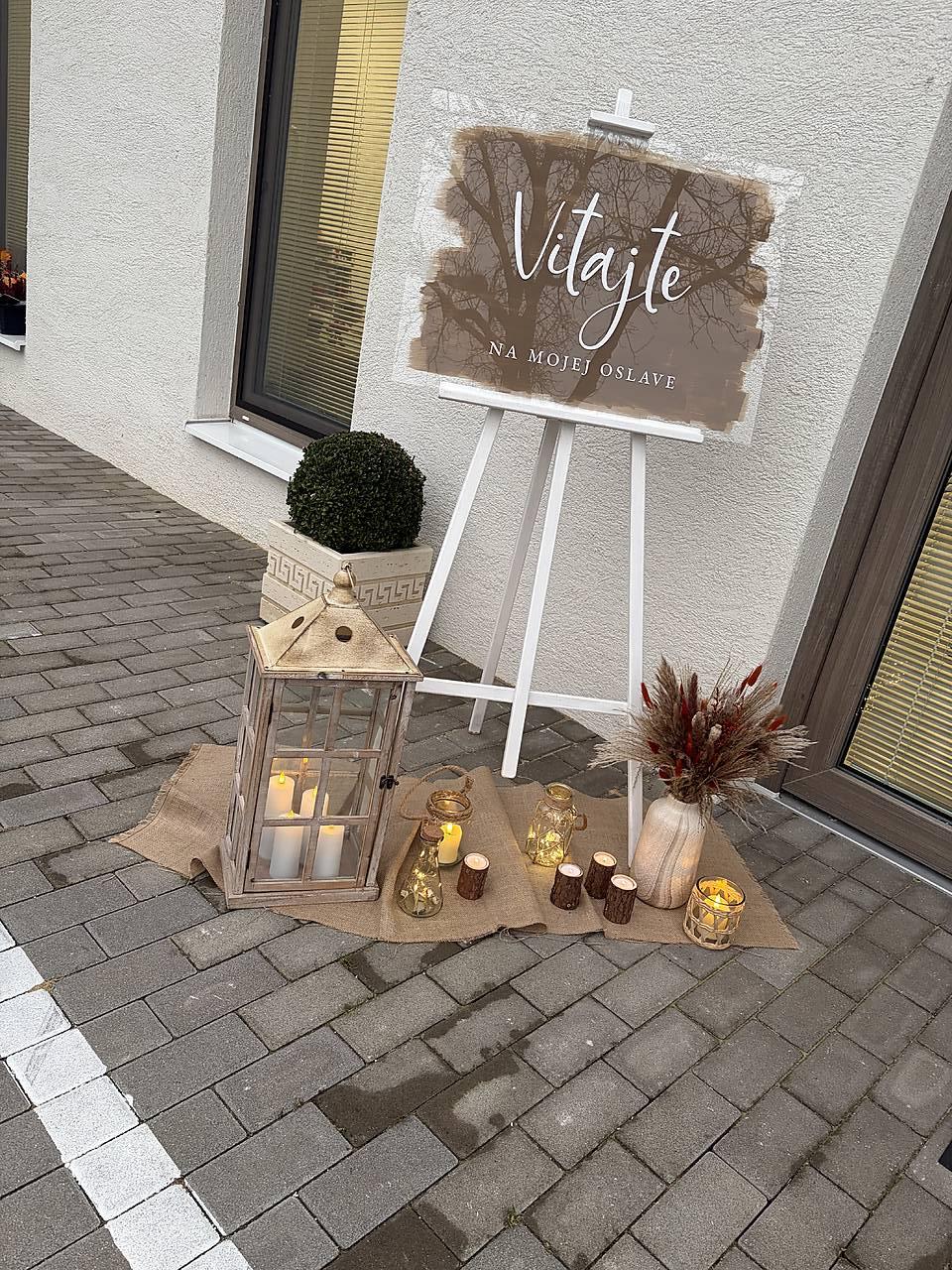 Uvítacia tabuľa - akrylátová