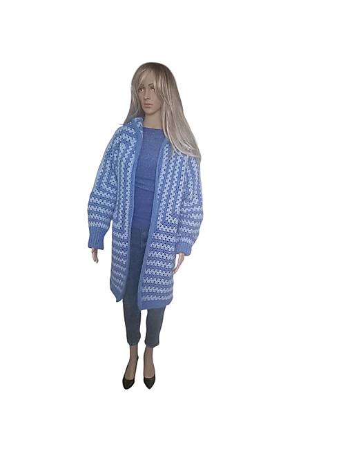 ✨ Háčkovaný kardigán s kapucňou ✨