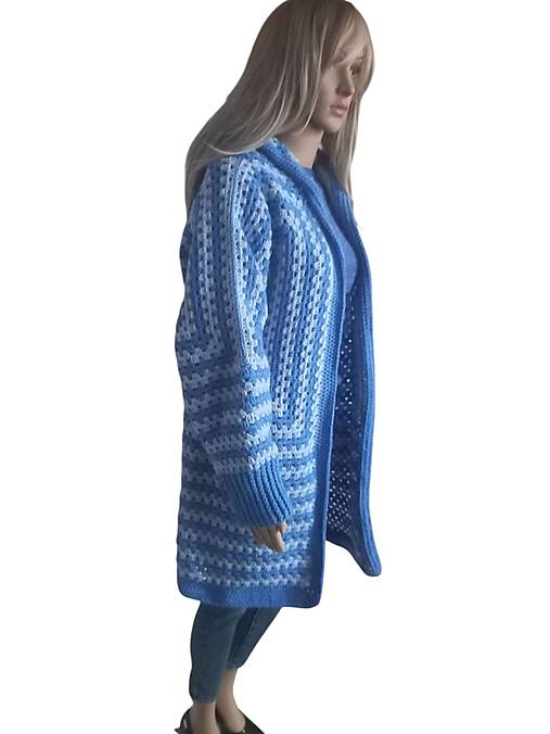 ✨ Háčkovaný kardigán s kapucňou ✨