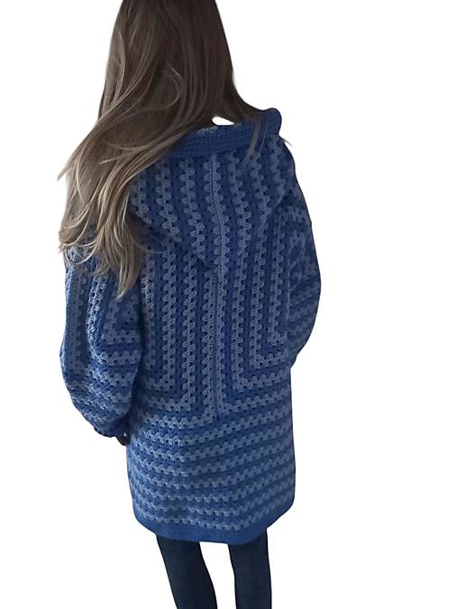 ✨ Háčkovaný kardigán s kapucňou ✨