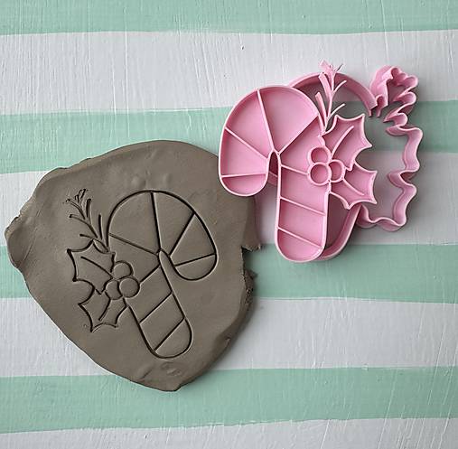 Príbory, varešky, pomôcky - Vykrajovátka a pečiatky – Vianočná lízanka - 17962352_