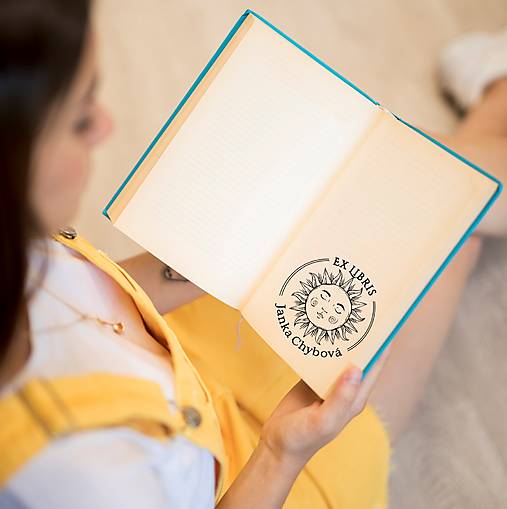 Papiernictvo - Pečiatka EX LIBRIS Slnko - 17967971_