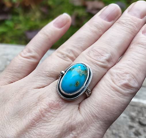 Strieborný Prsteň s Tyrkysom