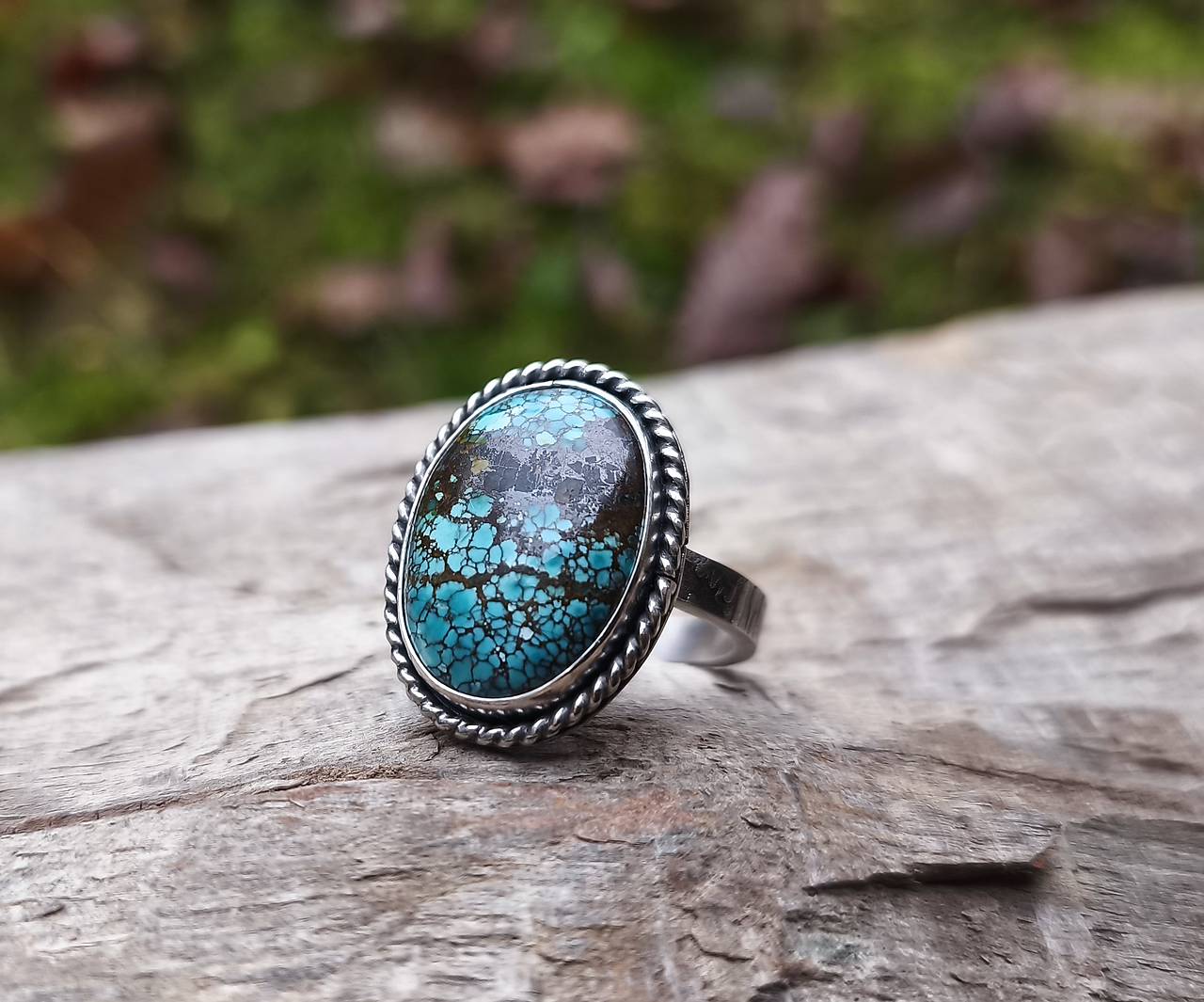 Strieborný Prsteň s Tyrkysom