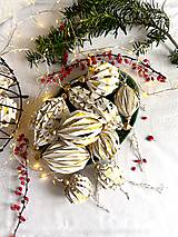 Dekorácie - Papierové ozdoby origami so zlatom, exkluzívna limitovaná kolekcia - 17967874_