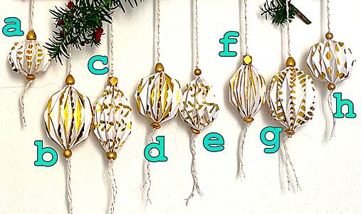 Papierové ozdoby origami so zlatom, exkluzívna limitovaná kolekcia