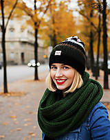 Čiapky, čelenky, klobúky - jarní lehká hučka zbytková, pruhy 50%merino -55-58cm - 17964554_