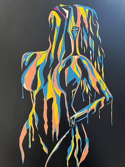 Obrazy - Žena vo farbách - 17966719_