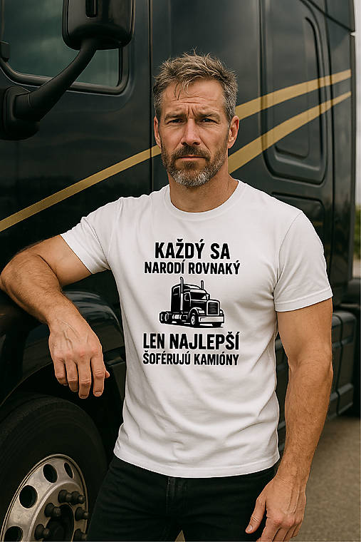 Pánske oblečenie - Elita za volantom …….. kamion - 17966872_