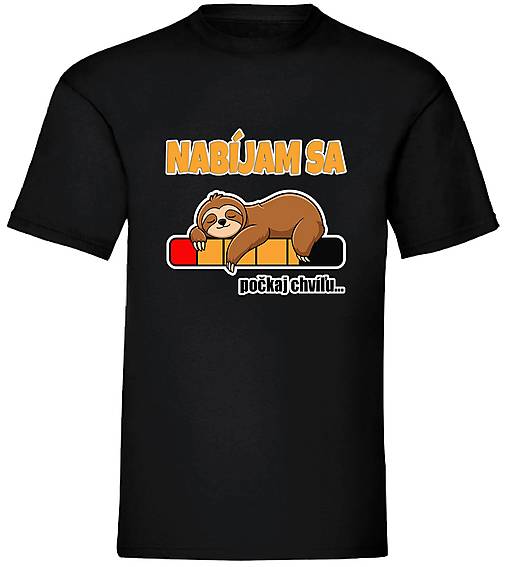 Pánske oblečenie - Nabijam sa (Čierna) - 17967865_