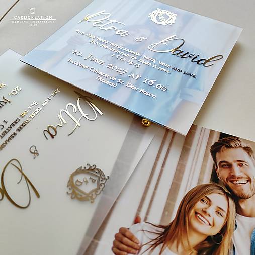 Svadobné oznámenie s fotkou 32128