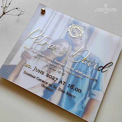 Svadobné oznámenie s fotkou 32128