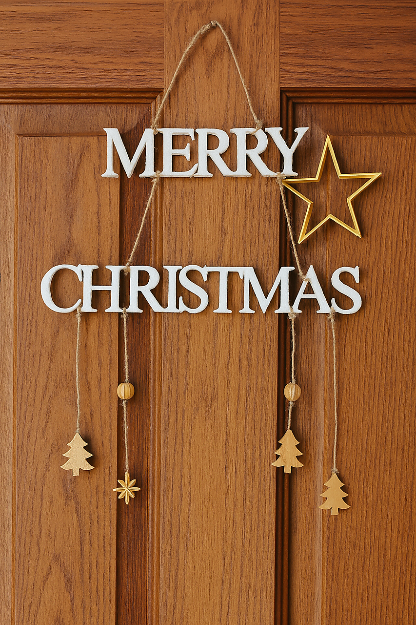 Závesná dekorácia - Merry Christmas