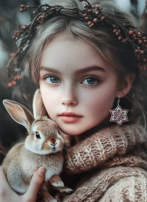 Náušnice - Vianočné perníčky v medenom - 17967184_