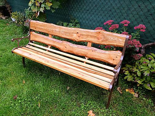 Nábytok - Záhradná lavička Dub - 17967087_