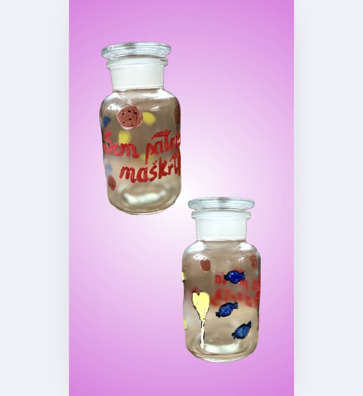 Ručne maľované nádoby pre každý deň