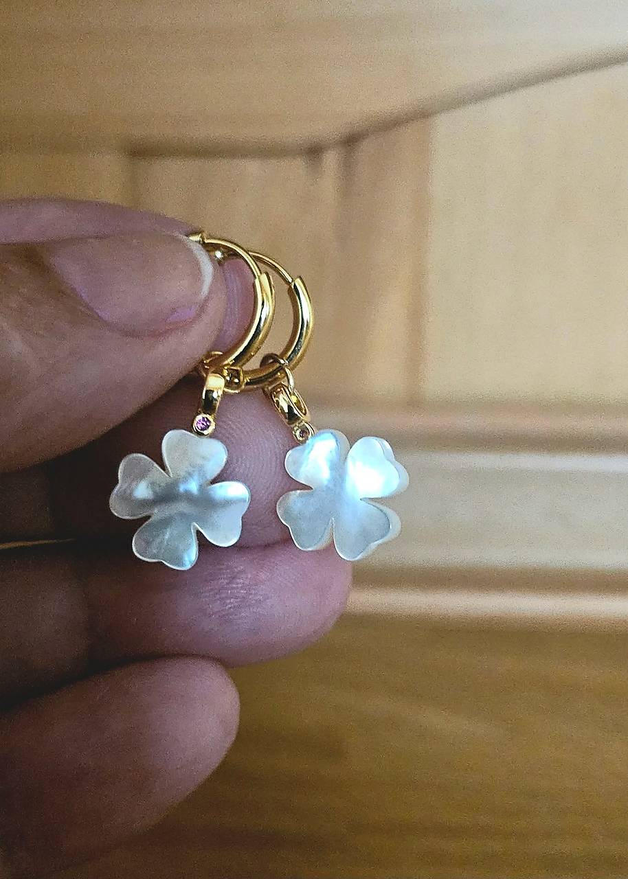 Náušnice štvorlístky - Elavie