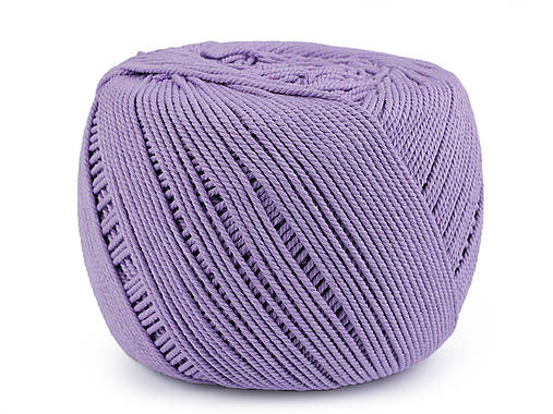 - 50% bavlnená priadza na macramé, rozčesávacia, 600 g, pôvod.cena 15€ (fialová orchidea)