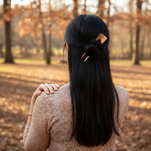 Ozdoby do vlasov - Boho ihlica do vlasov - 17969079_