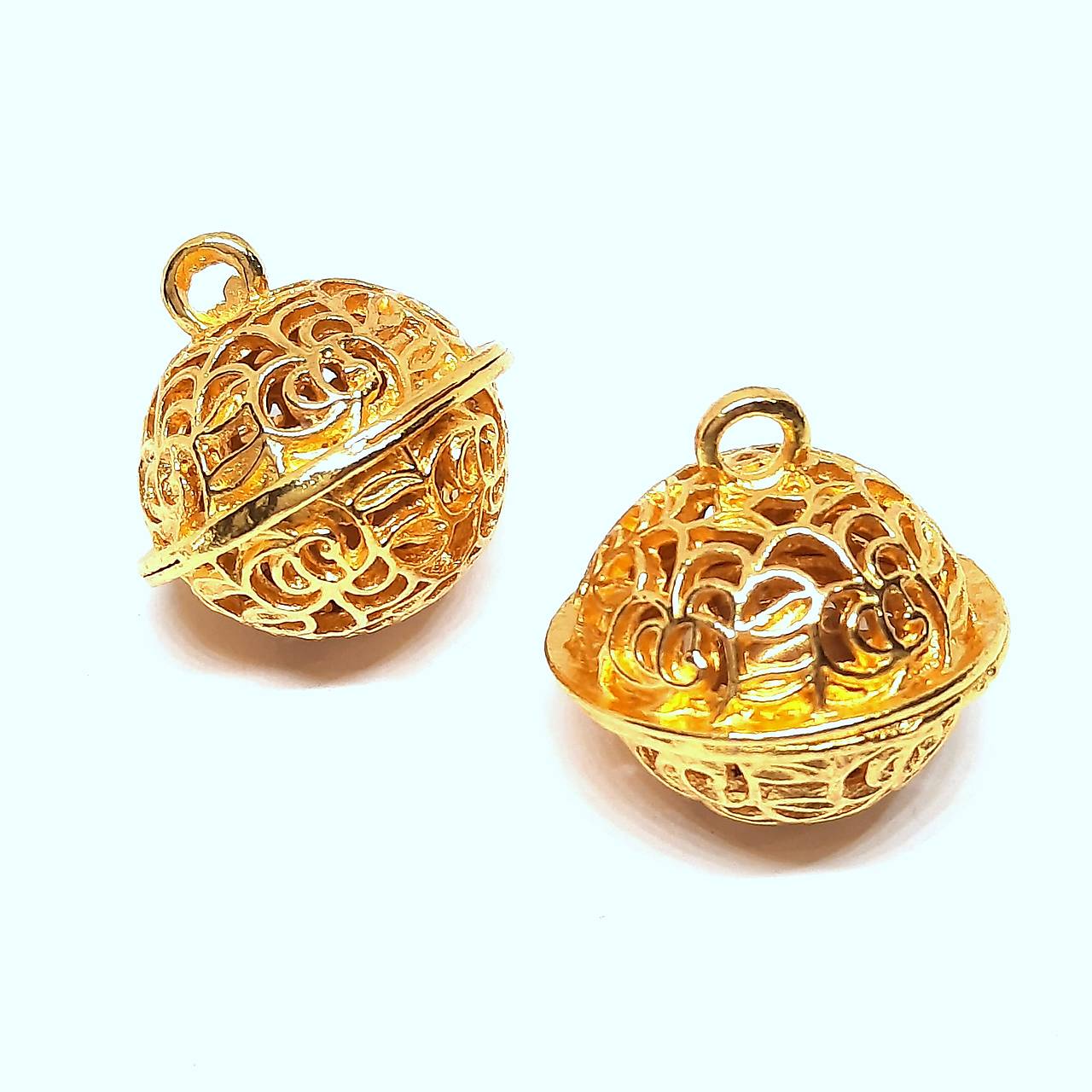 Filigránová roľnička -1ks (21mm-zlatá)