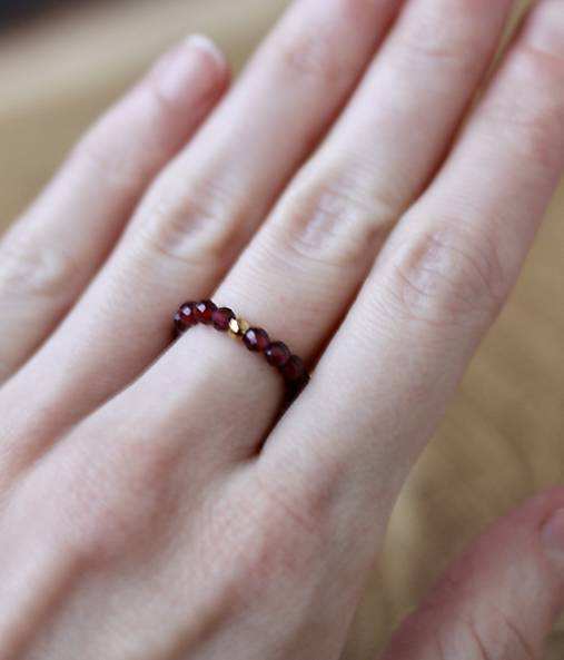 Prstene - Prsteň - granát - 17968472_