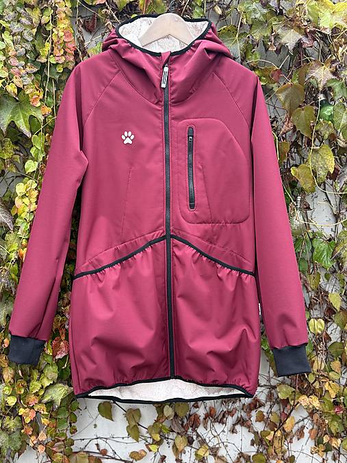 Výcviková bunda baranček-Bordová