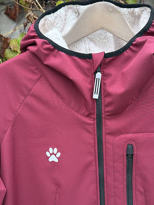 Výcviková bunda baranček-Bordová