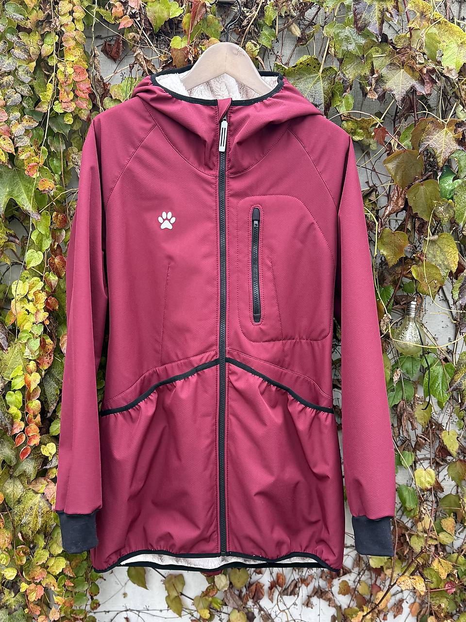 Výcviková bunda baranček-Bordová